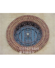 Wrought iron window