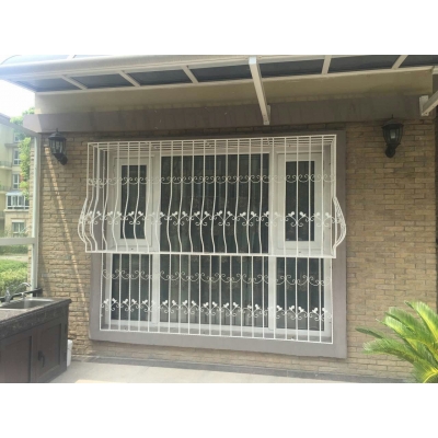 Wrought iron window