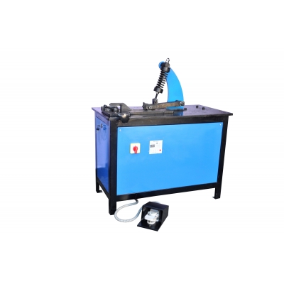 Electric rolling and curling machine for wrought iron